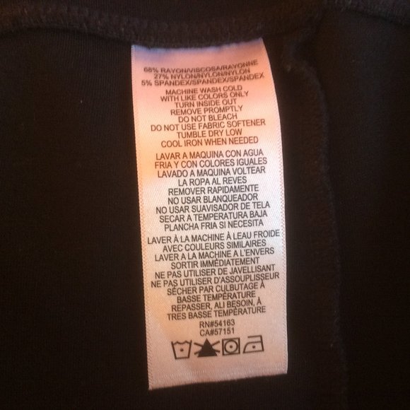 Calvin Klein Performance Stretch Black Bootcut Pull-on Yoga Pants Size Large - Picture 5 of 6